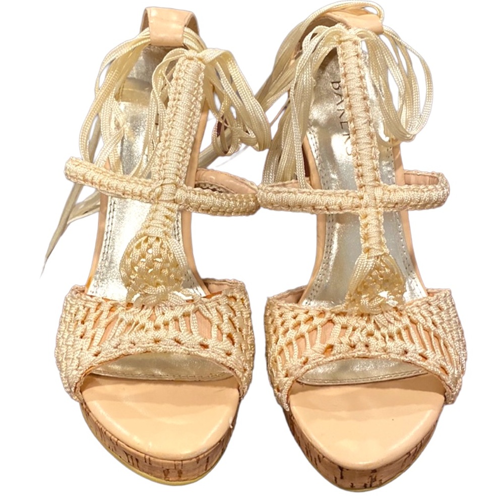 Bakers size 6.5 crochet heel sandals. Very Beautiful and stylish. Used once.